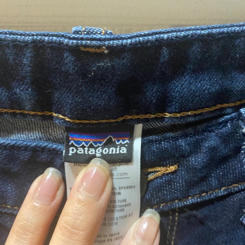Patagonia Dark Blue Wide Jeans Size:28 - Picture 6 of 12